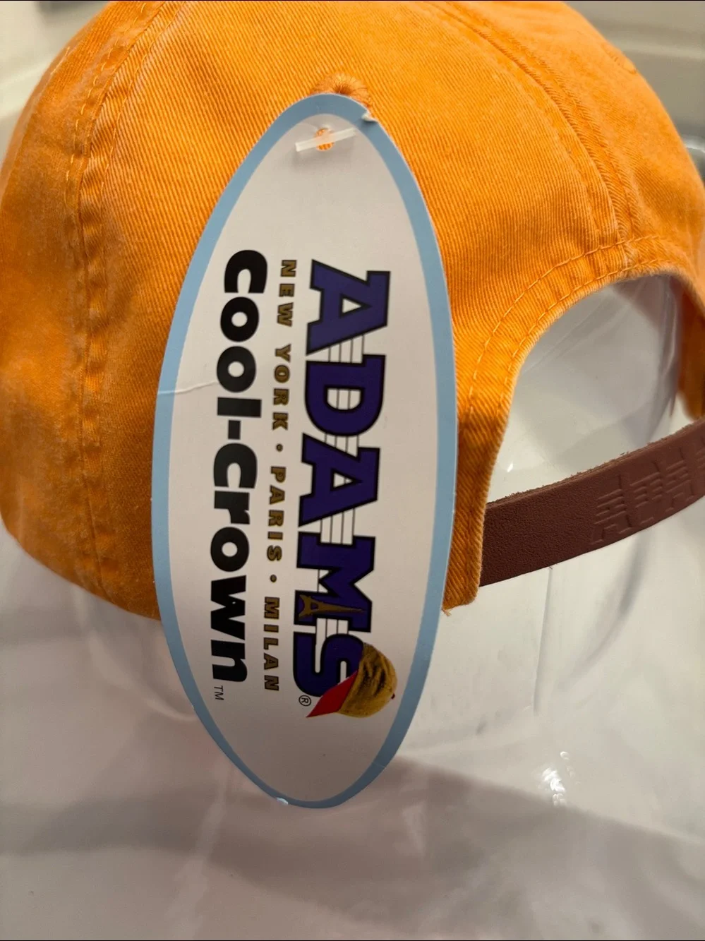 NWT Unisex Adams Tangerine 'BORO' Embroidered Cap Hat
